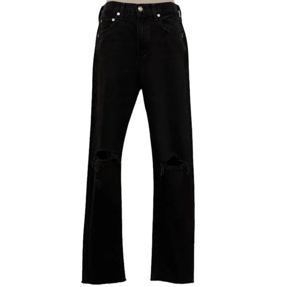 Agolde Cherie High Rise Straight Denim Jeans Distortion Size 24 - Picture 16 of 16